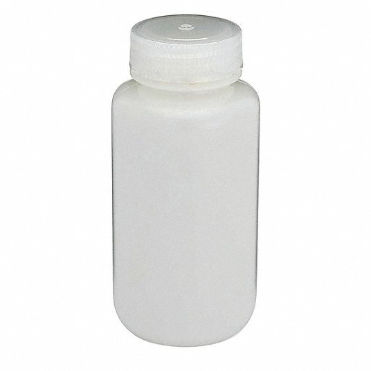 YMR | Frasco: HDPE, 250 mL, 8,45 fl oz, tampa incluída, tamanho da tampa de 43-415 mm (mm - rosca), diâmet Frasco: HDPE, 250 mL, 8,45 fl oz, tampa incluída, tamanho da tampa de 43-415 mm (mm - rosca), diâmet