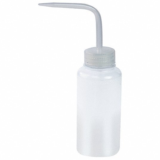 Frasco de lavagem: capacidade de 8 fl oz - oz, capacidade de 250 mL - mL, sem impressão ou escrita, 