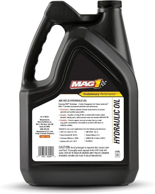 YMR | Fluido hidráulico de 10 pesos MAG 1 AW32 R&O Fluido hidráulico de 10 pesos MAG 1 AW32 R&O