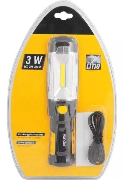 YMR | Lanterna Recarregável De Inspeção 3 W Cob + 6 Leds, Lr 300i Lanterna Recarregável De Inspeção 3 W Cob + 6 Leds, Lr 300i