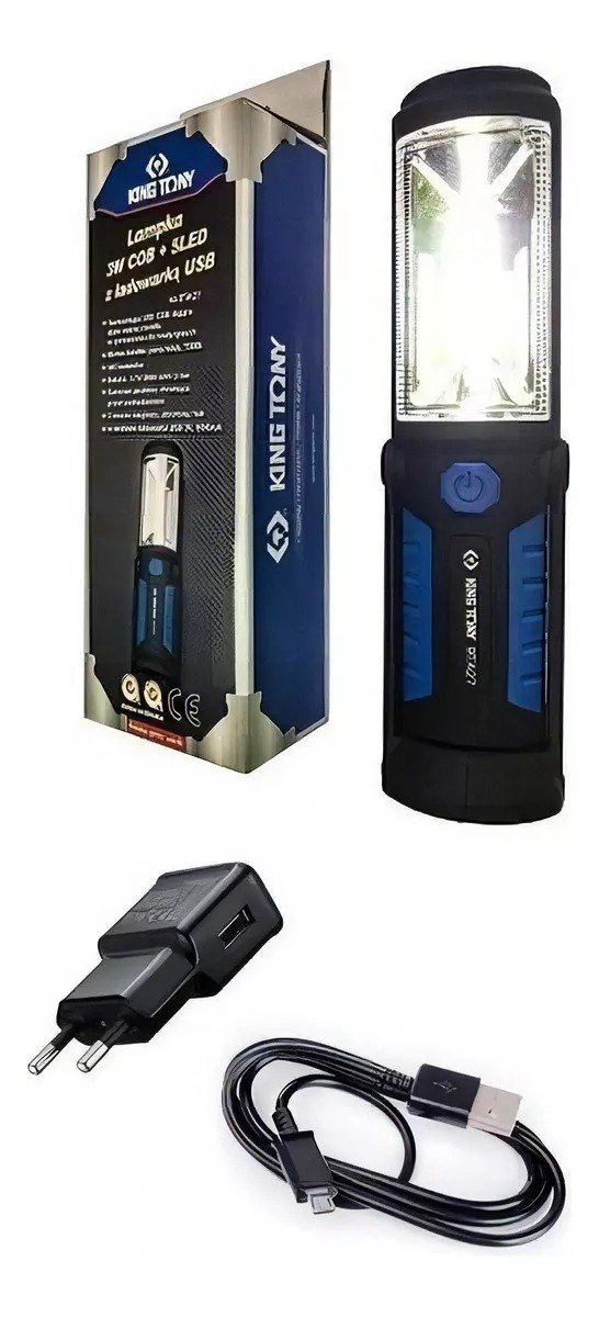 YMR | Lanterna Recarregavel Led Cob 3w King Tony 9ta27 Lanterna Recarregavel Led Cob 3w King Tony 9ta27