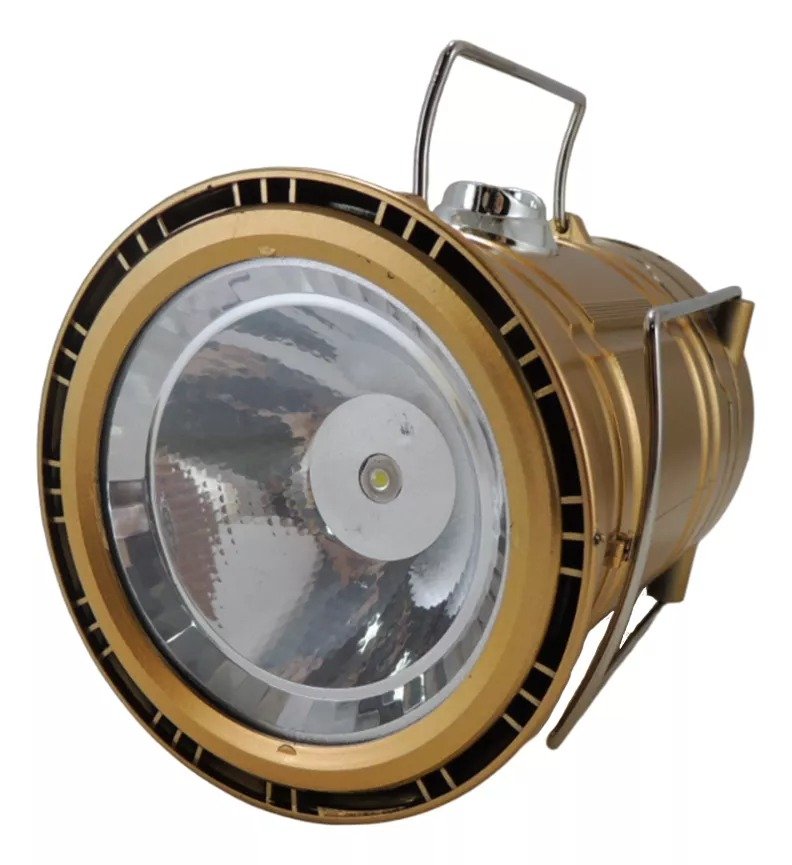 YMR | Lampião Xingu 6 Led 3w C/ Lanterna Xv3097 Cor Dourado 110V/220V Lampião Xingu 6 Led 3w C/ Lanterna Xv3097 Cor Dourado 110V/220V