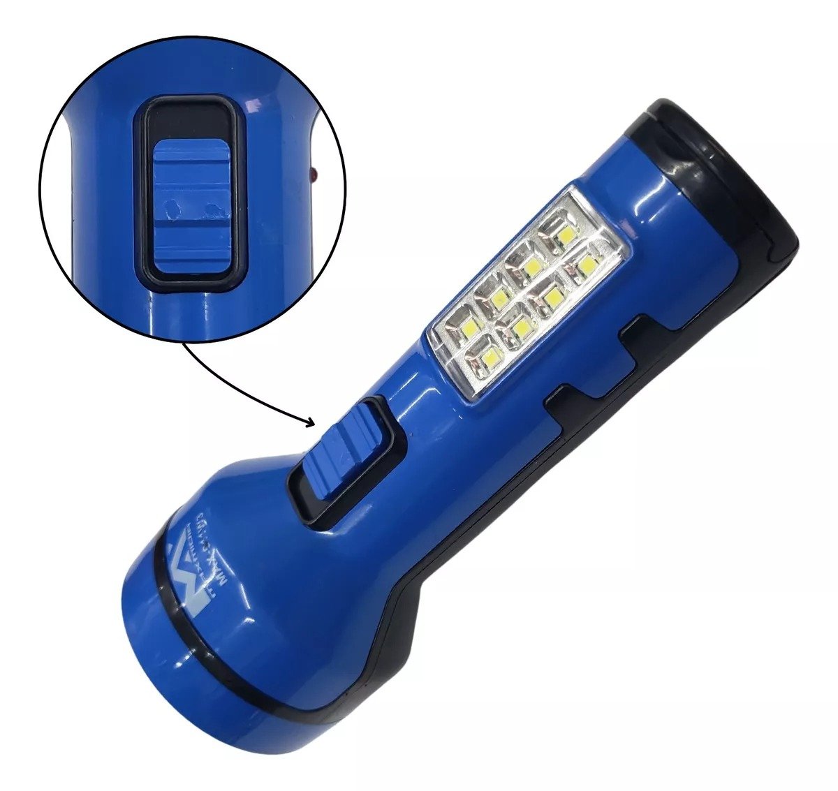 Lanterna Led Recarregavel Bivolt 1 Led 3w Max 611w3 14,5cm
