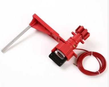 Universal Valve Lockout With Sheathed Cable